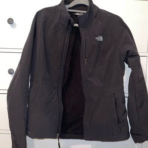 North Face Neoprene fleece lined coat